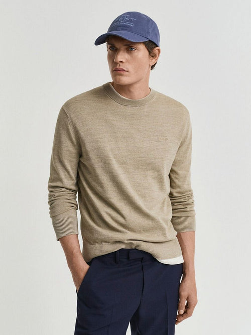 Gant sunfaded trui beige | Regular-fit