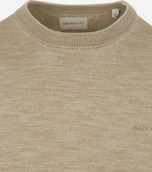 Gant sunfaded trui beige | Regular-fit