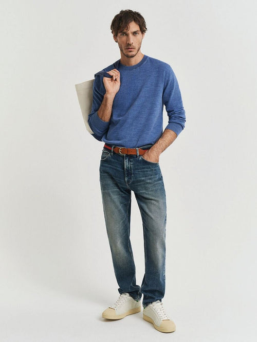 Gant sunfaded trui blauw | Regular-fit
