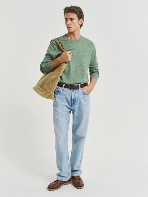 Gant sunfaded trui groen | Regular-fit