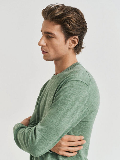 Gant sunfaded trui groen | Regular-fit