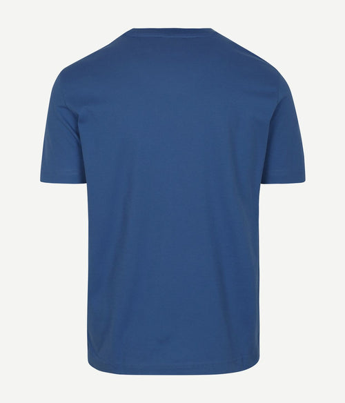 T-shirt graphic logo rich blauw