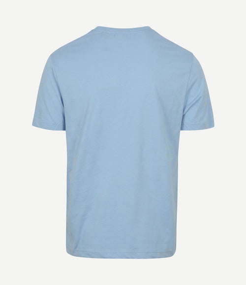 T-shirt shield logo lichtblauw