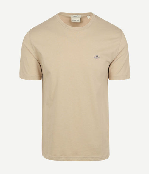 Gant t-shirt shield logo sand | Regular-fit