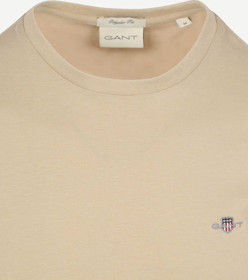 Gant t-shirt shield logo sand | Regular-fit