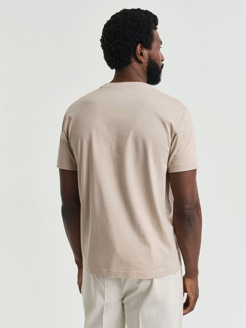 Gant t-shirt shield logo sand | Regular-fit