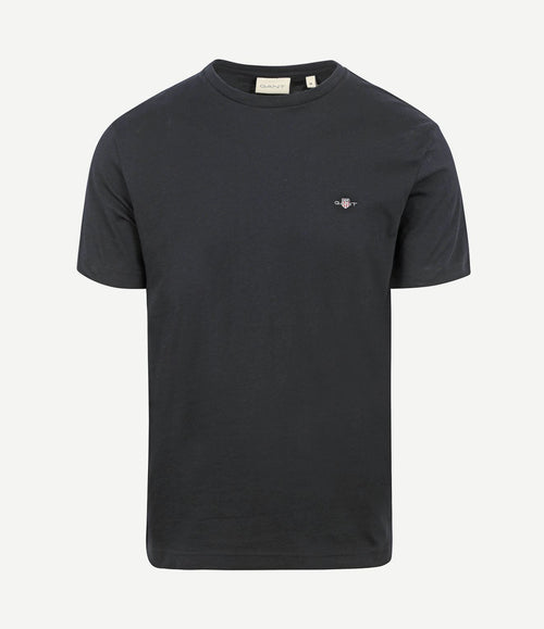 T-shirt shield logo zwart