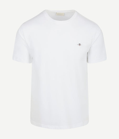 T-shirt shield small logo wit