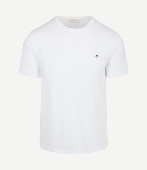 T-shirt shield small logo wit