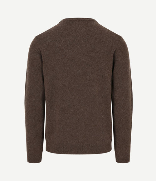 Pullover lamswol bruin
