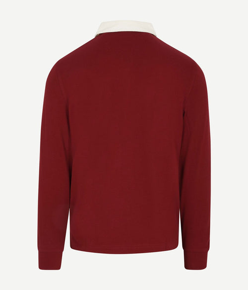 Heavy rugger polo piqué rood