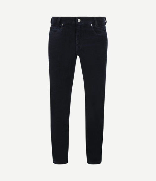 Bill broek corduroy donkerblauw