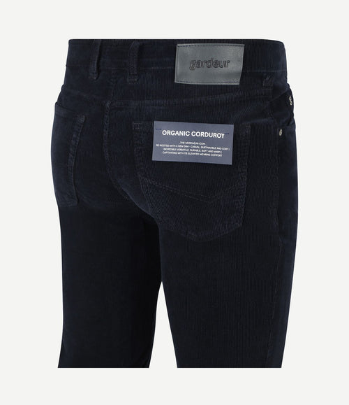 Bill broek corduroy donkerblauw