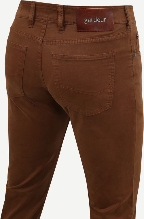 Gardeur Bill broek five pocket bruin