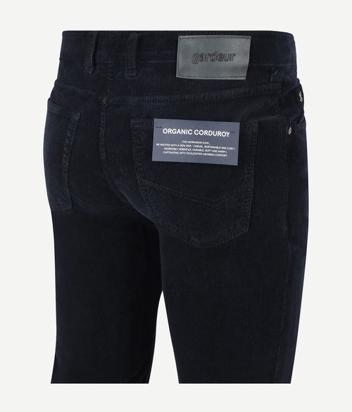 Gardeur Bill broek corduroy donkerblauw
