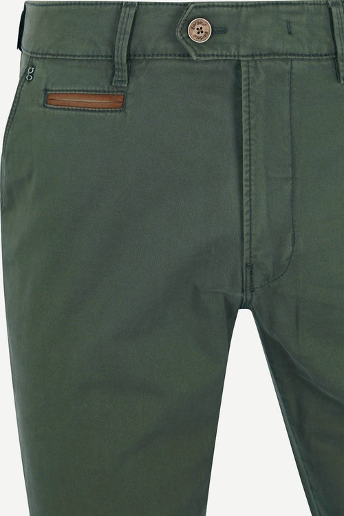 Gardeur chino Benny 3 donkergroen