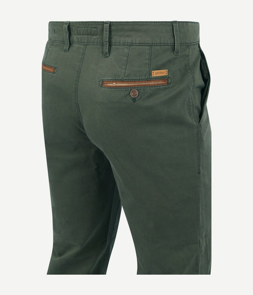 Gardeur chino Benny 3 donkergroen