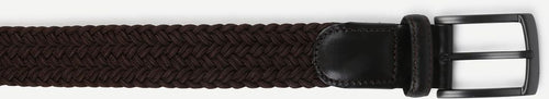 Gardeur geweven riem bruin