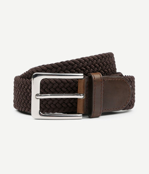 Geweven riem bruin