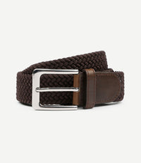 Geweven riem bruin