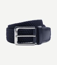 Geweven riem donkerblauw