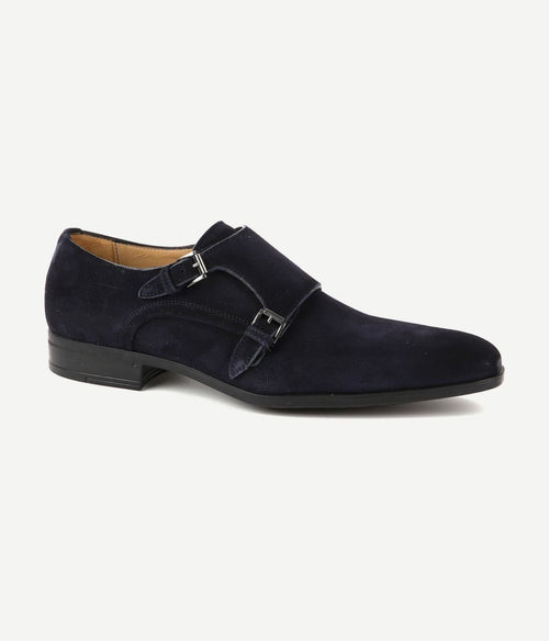 Giorgio amalfi schoen monk strap donkerblauw