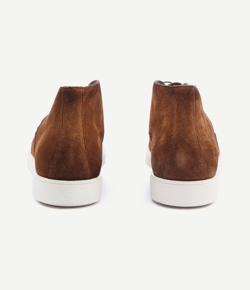 Boy schoen suede bruin
