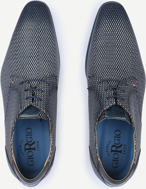 Giorgio rattan schoen blauw