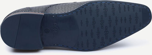 Giorgio rattan schoen blauw