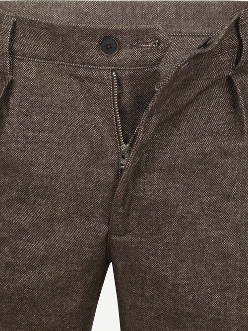Profuomo chino flanel bruin