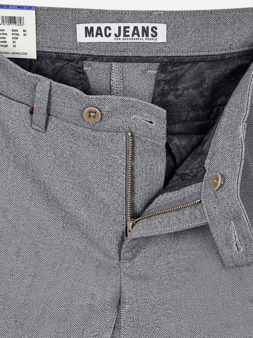 Broek Lennox herringbone grijs