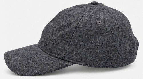 Cap wool blend antraciet