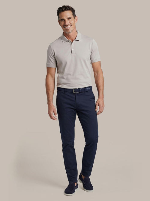 Boris poloshirt greige