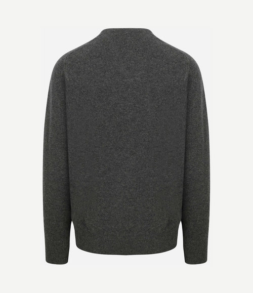 Pullover lamswol v cliff grijs