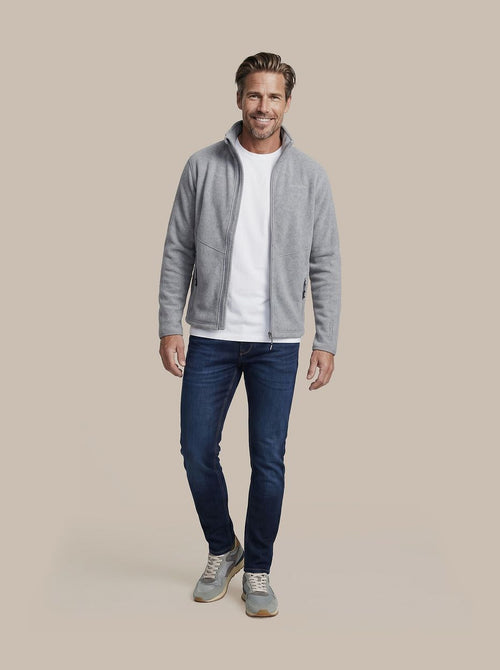 Miracle fleece jack grijs
