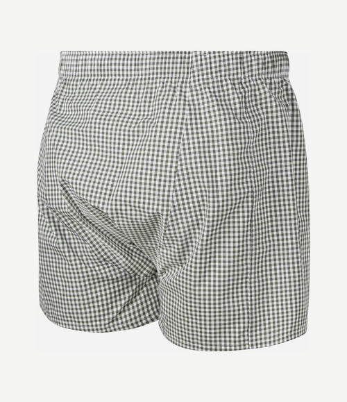 Boxer vichy groen