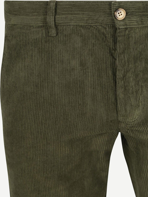 Chino flemm corduroy olive