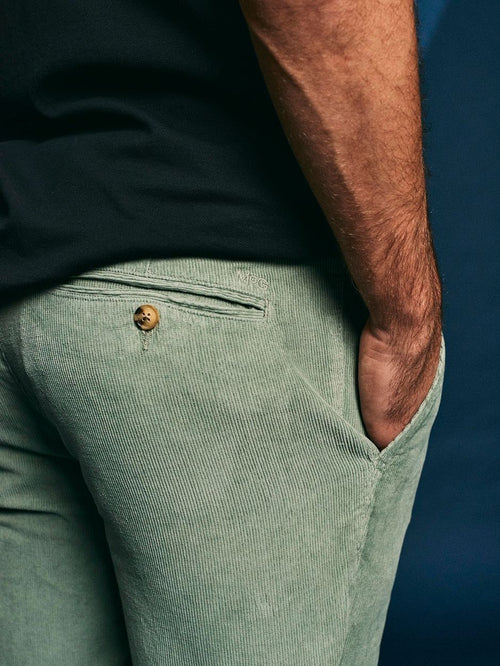 Chino corduroy lichtgroen