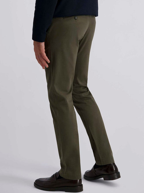 Chino castres olijfgroen