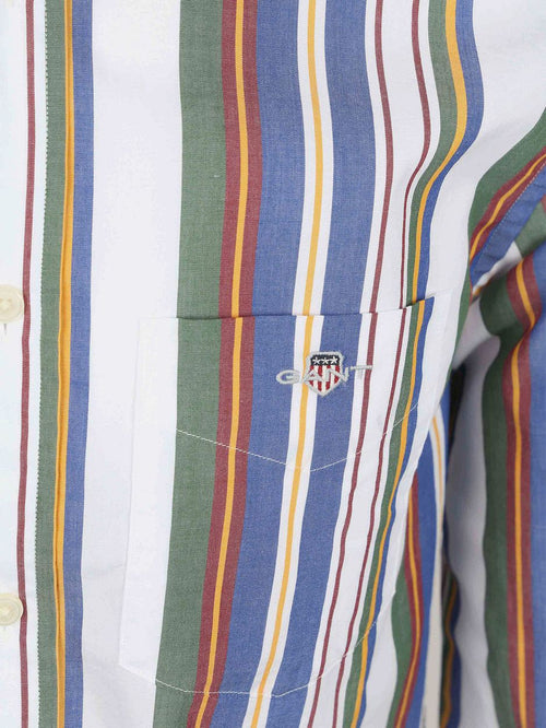 Gant casual overhemd streep multicolour | Regular-fit