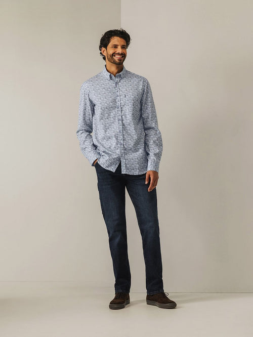 State of Art overhemd poplin shell blauw | Regular-fit