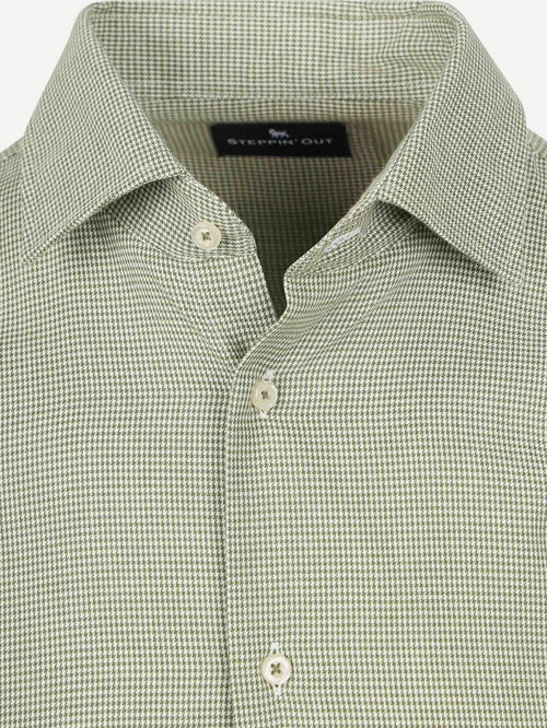 Overhemd flanel pepita groen