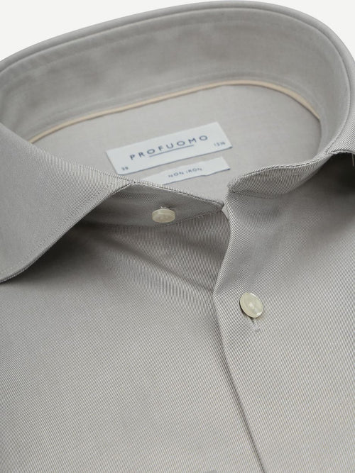 Twill overhemd lichtgroen