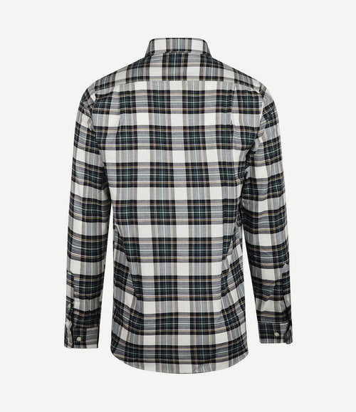 Flanel overhemd ruit zwart groen