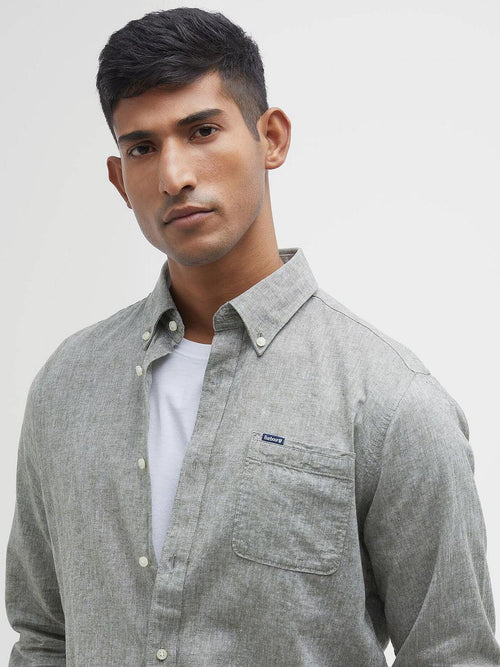 Shirt nelson tailored groen