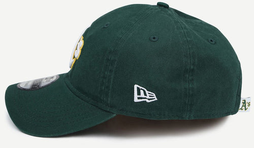 New era oakland athletics cap washed donkergroen