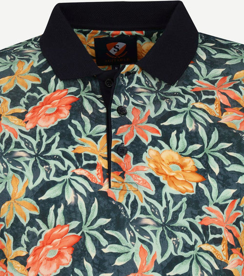 Polo bloemen groen