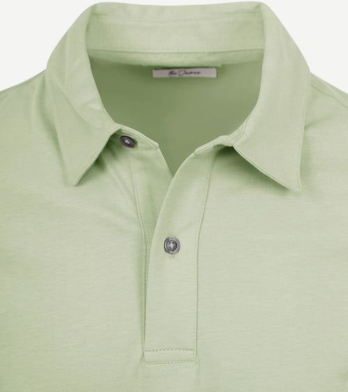 The James poloshirt sage groen
