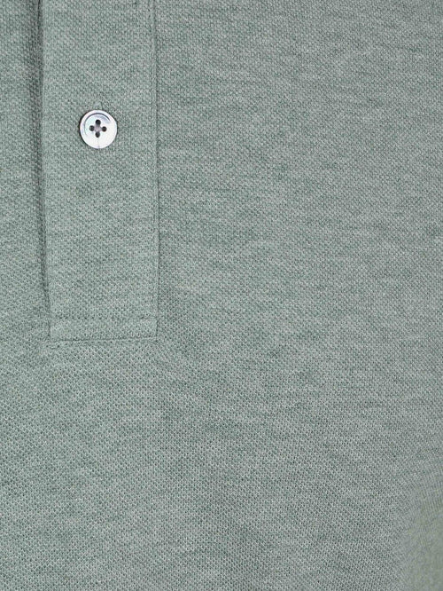 Piqué poloshirt melange groen