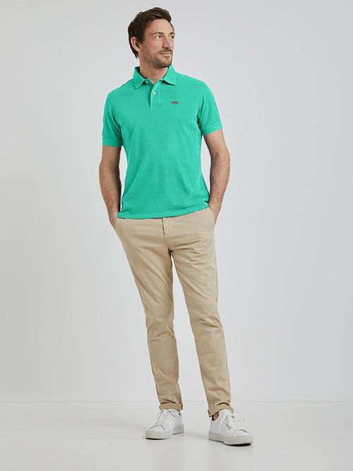 Piqué polo medium groen